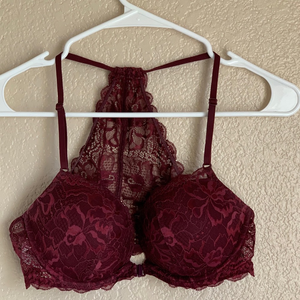 PINK VS front closure push-up bra